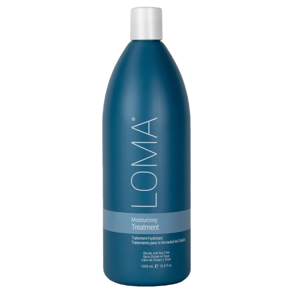 Loma front label on bottle showing product name and benefits