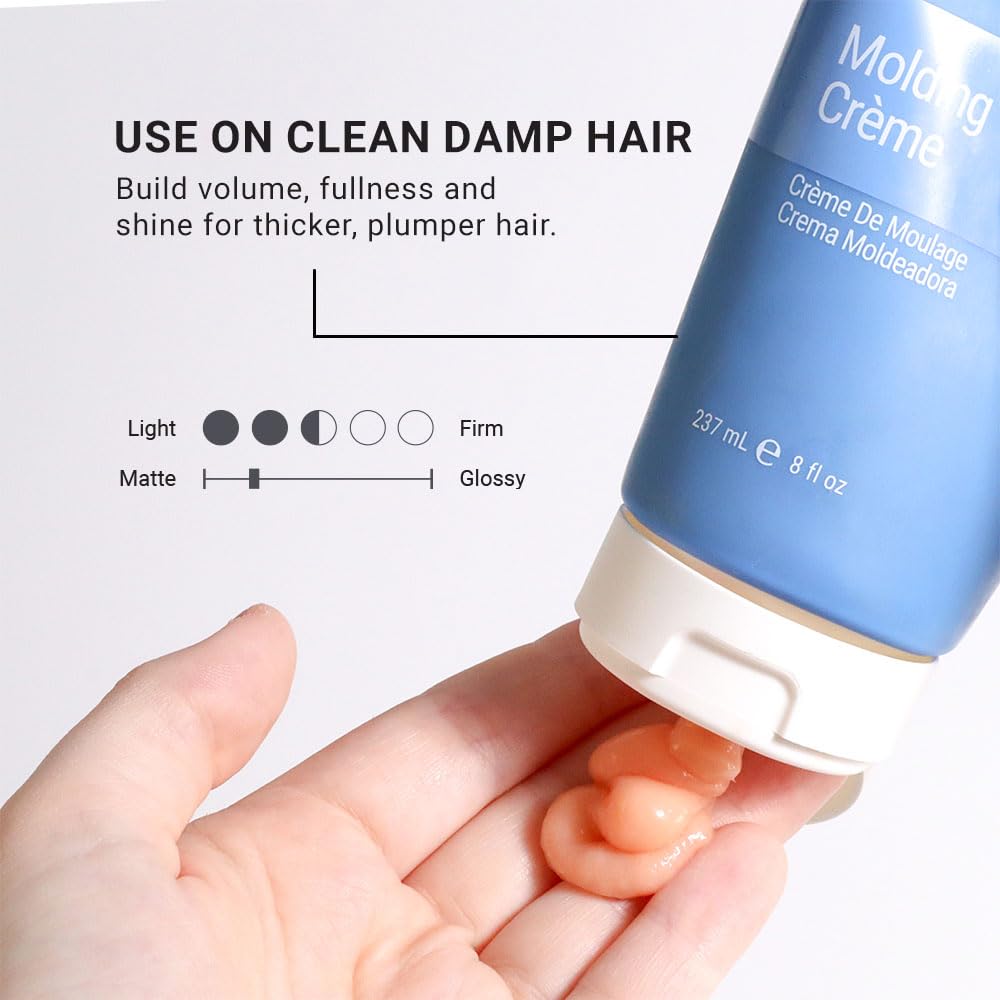 Loma in-hand styling demonstration applying product for manageable hold