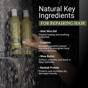 LOMA shampoo pump close-up highlighting easy dispensing and controlled usage benefit