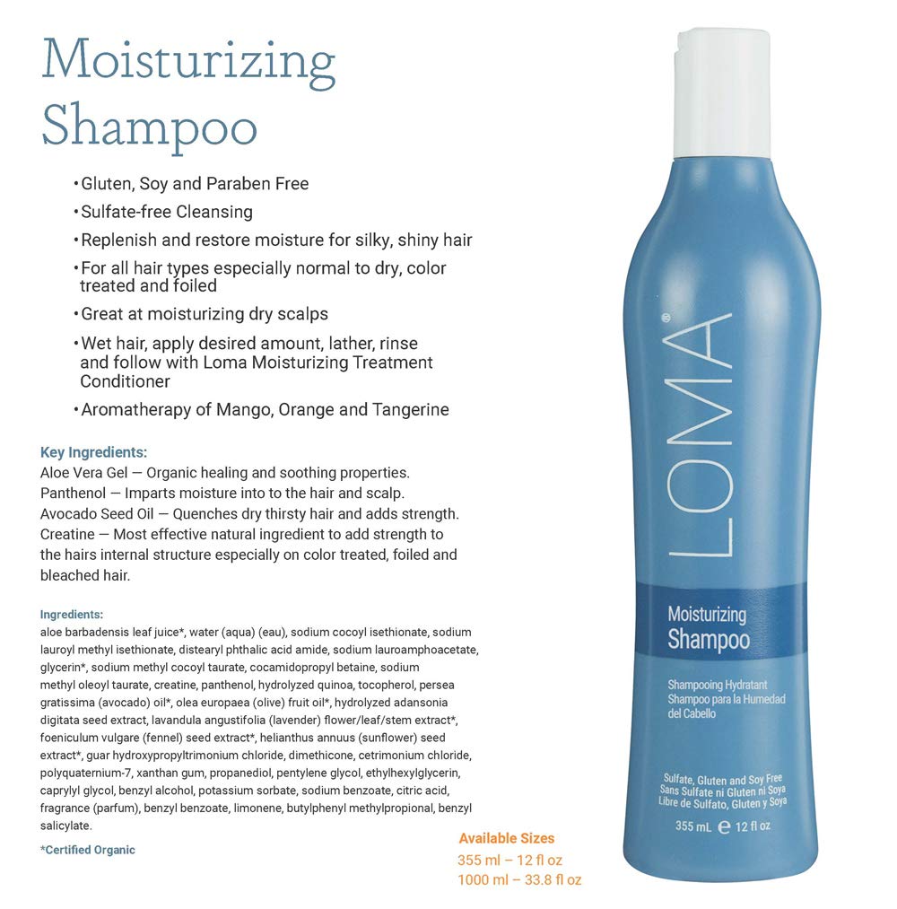 LOMA shampoo texture close-up demonstrating rich lather and gentle cleansing