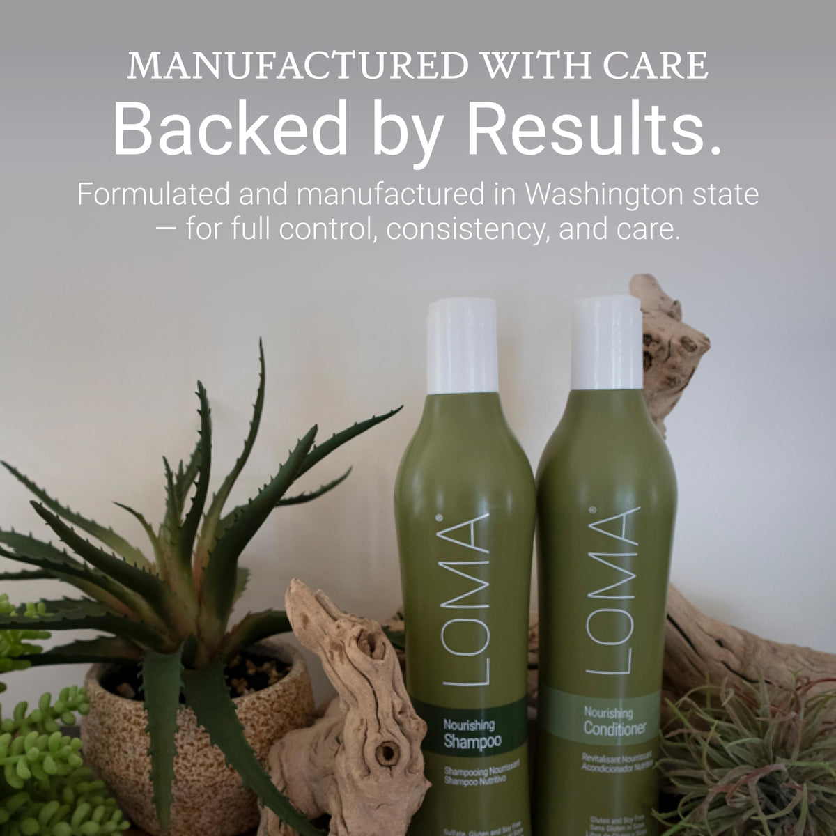Loma styled hair lifestyle showcasing smooth shiny results after use