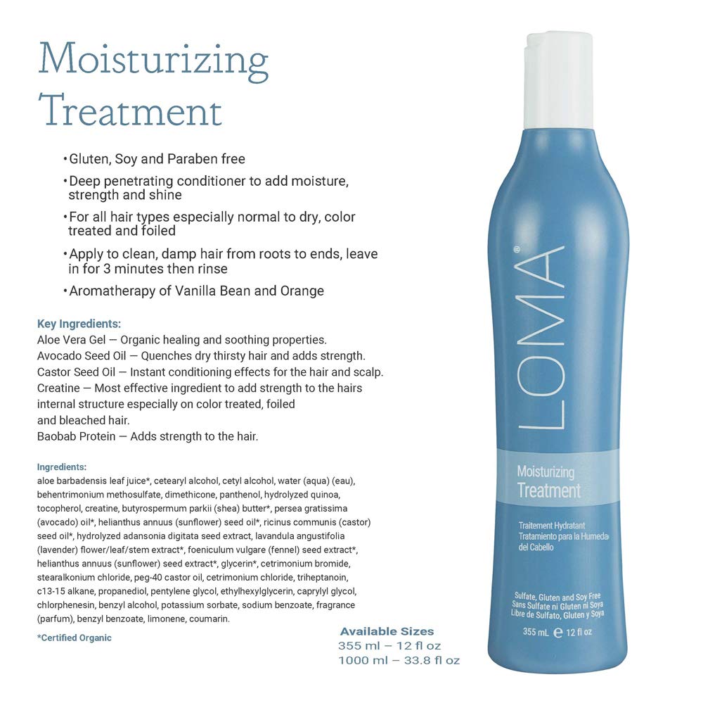 LOMA treatment cream close-up showing creamy formula for deep moisture