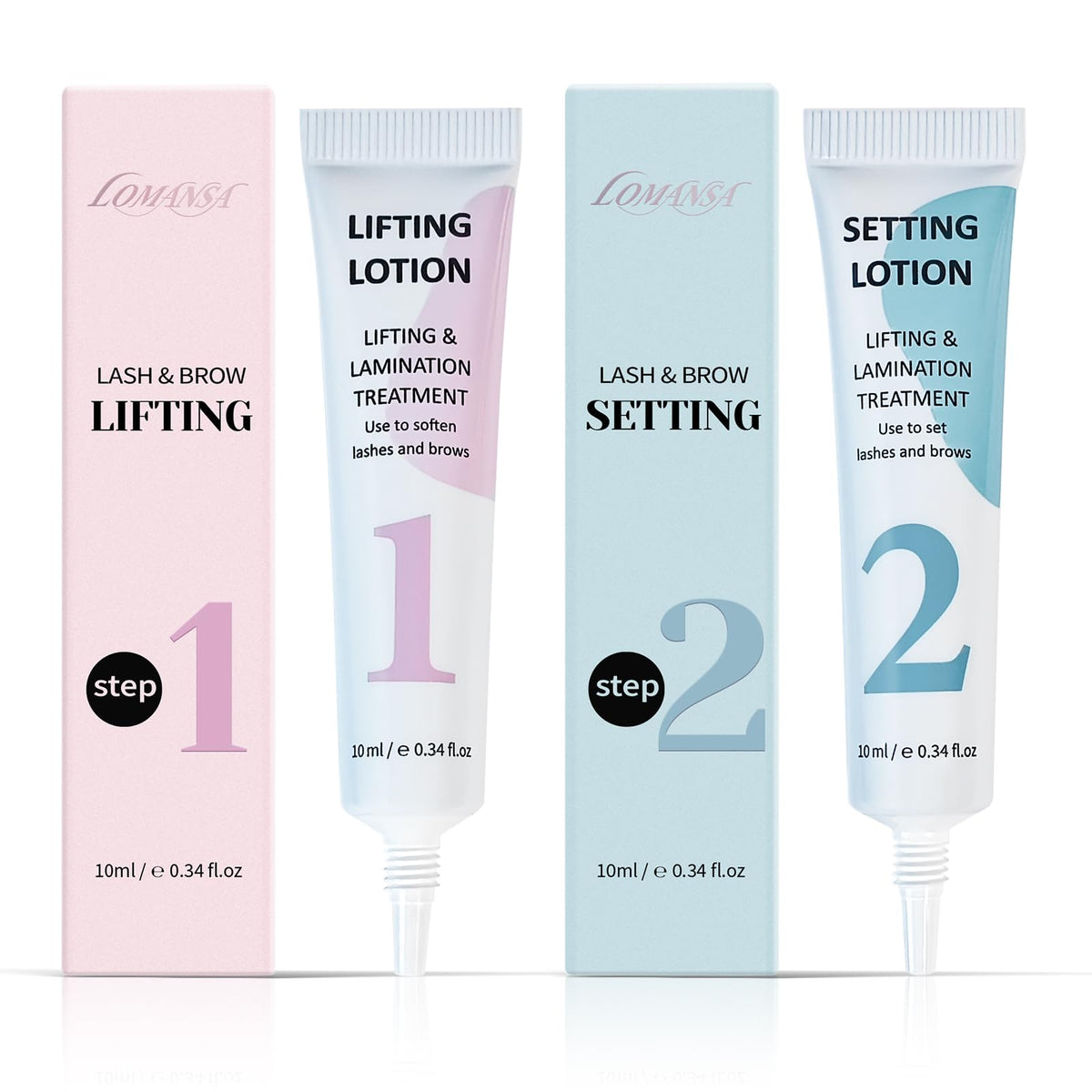 Lomansa front packaging tube showing product and benefit precise application
