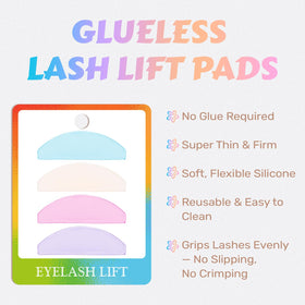 lomansa in-use application with lashes positioned on shield for cleaner Step 1 work