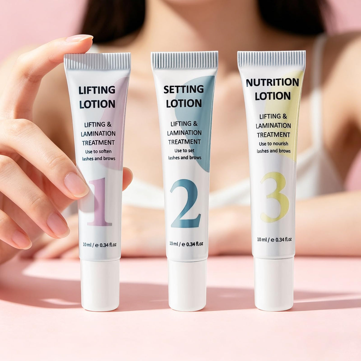 Lomansa tubes next to a ruler showing compact 10ml size for professional use