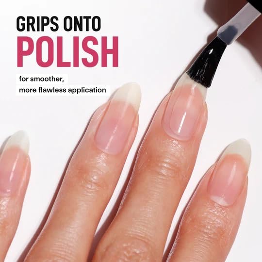 LONDONTOWN applying base coat onto nails to improve polish adhesion and finish