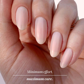 LONDONTOWN before and after nails illustrating reduced yellowing and brighter look
