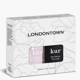 LONDONTOWN brush and bottle texture shot showing glossy wet finish