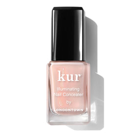 LONDONTOWN bottle front view showing bubblegum pink polish and neat finish