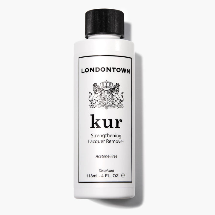 LONDONTOWN bottle front view showing label and fast polish removal benefit