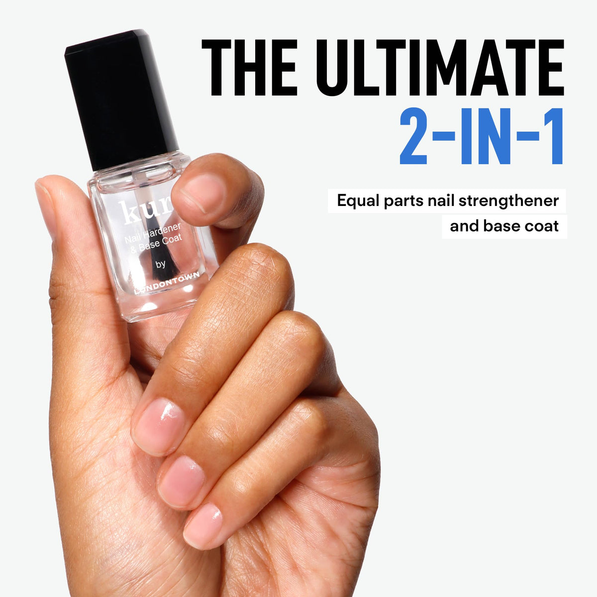 LONDONTOWN brush and open bottle detail for precise application and control