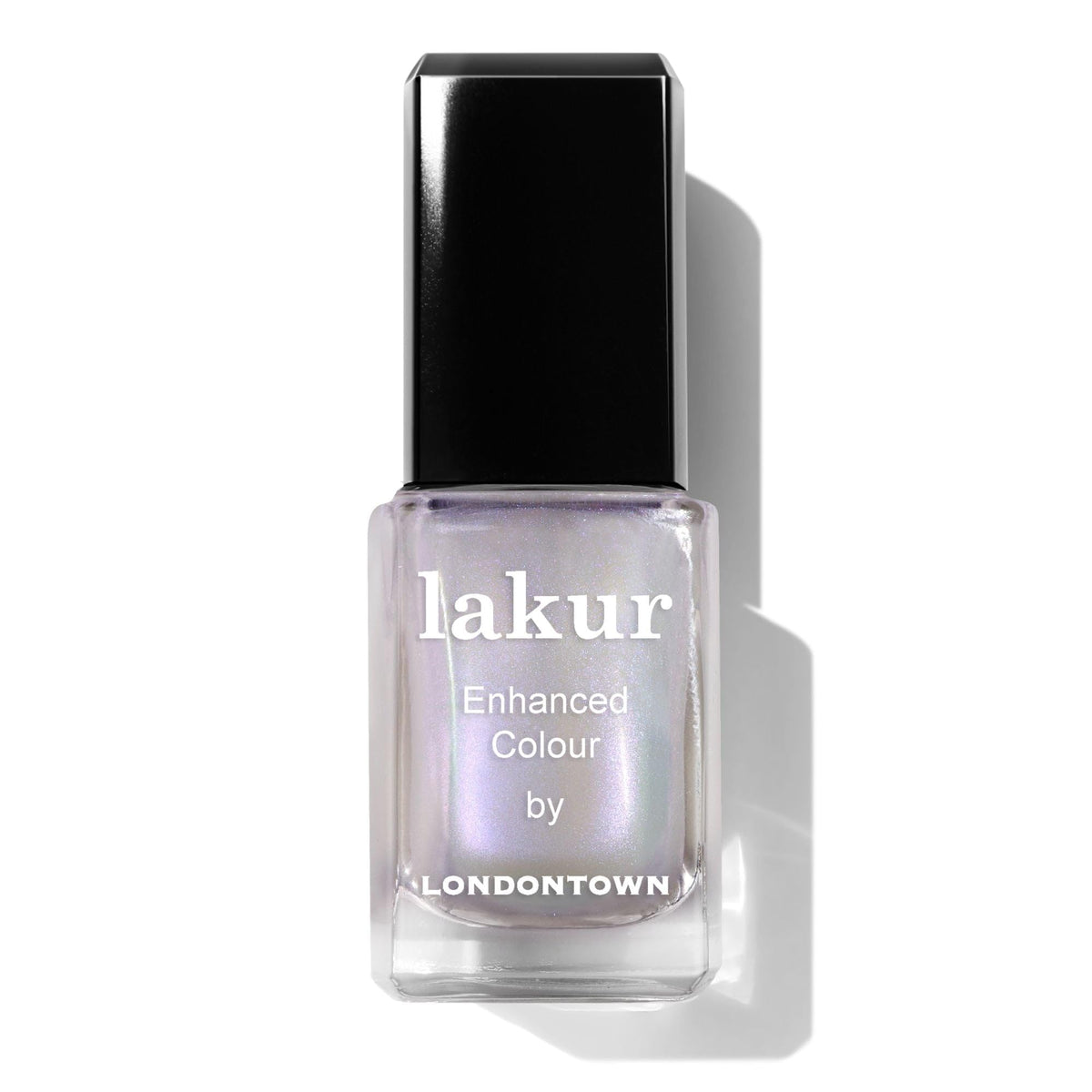 LONDONTOWN bottle front view showing chrome glaze topper and label benefits
