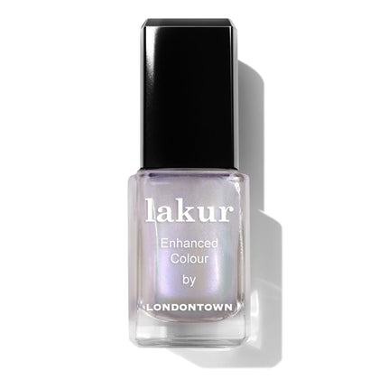 LONDONTOWN bottle front view showing chrome glaze topper and label benefits