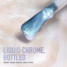 LONDONTOWN chrome glaze over light base showing ethereal shift benefit