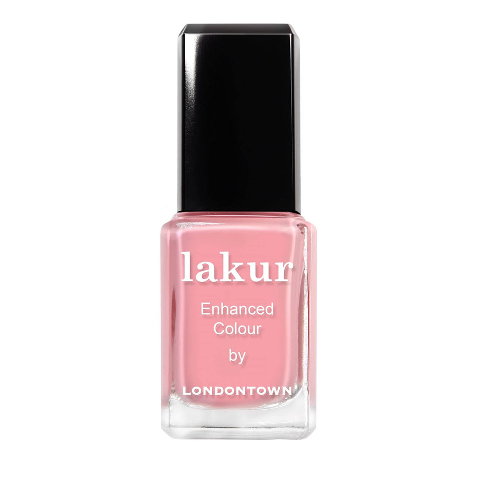 LONDONTOWN Desert Flower front bottle view showing vivid pink-purple shade and glossy finish