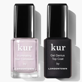 LONDONTOWN duo front packaging showing both bottles and benefits