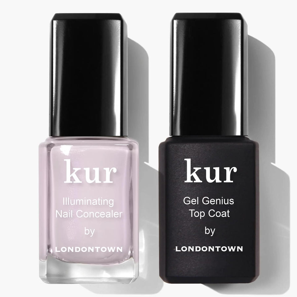 LONDONTOWN duo front packaging showing both bottles and benefits