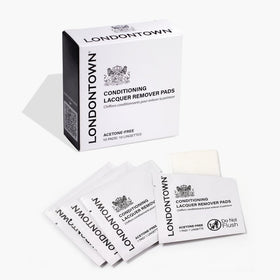 LONDONTOWN front packaging showing individual wrapped conditioning pads for travel convenience