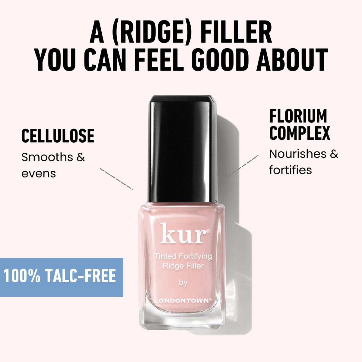 LONDONTOWN Kur lifestyle shot on model hand for natural manicure inspiration