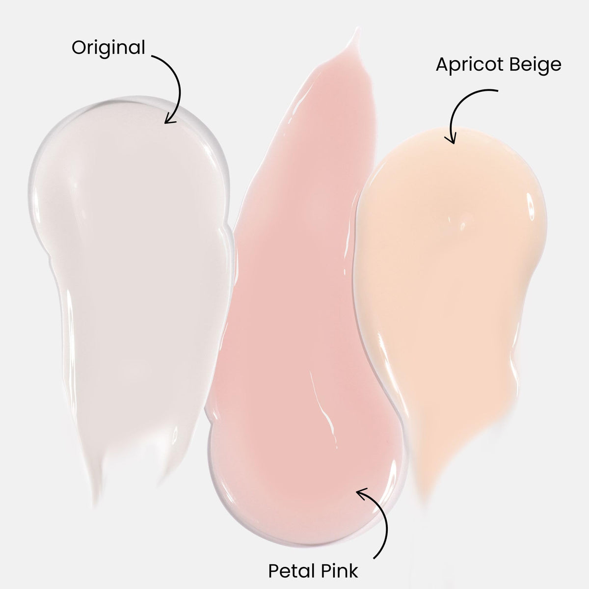 LONDONTOWN Kur swatches on sticks showing petal pink tint options