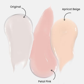 LONDONTOWN Kur swatches on sticks showing petal pink tint options