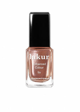 LONDONTOWN Lakur front bottle showing nude-brown shade and sleek finish