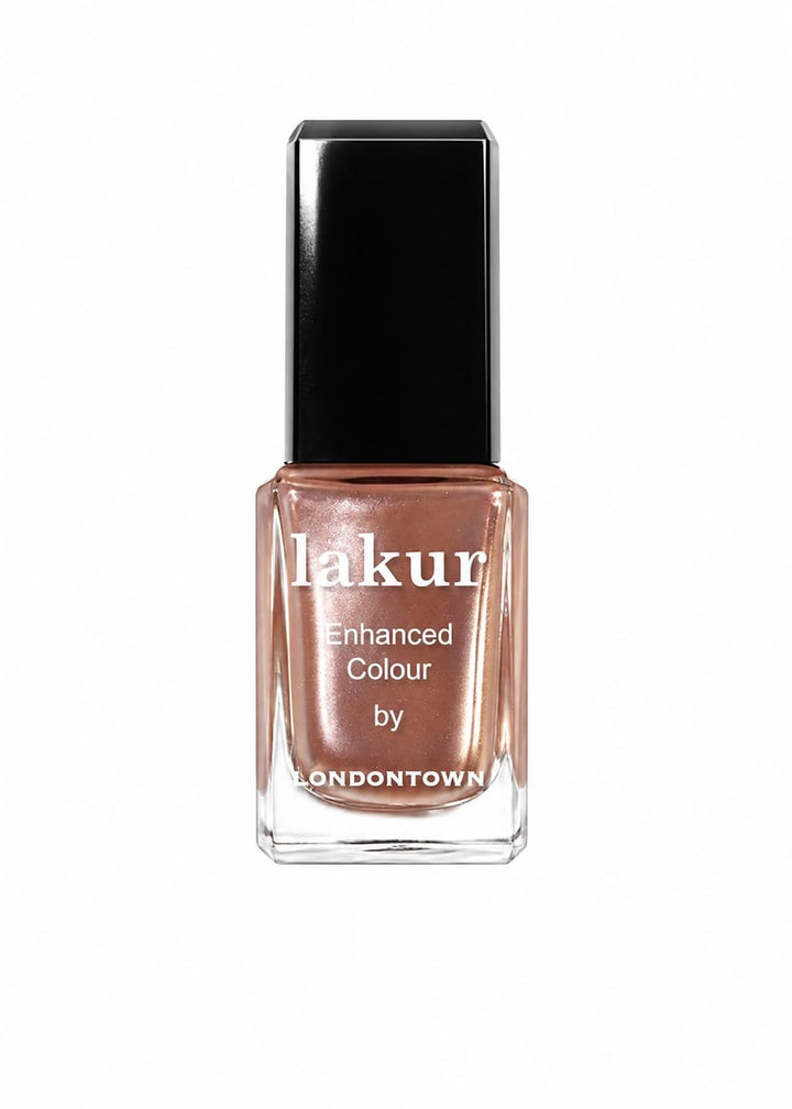 LONDONTOWN Lakur front bottle showing nude-brown shade and sleek finish
