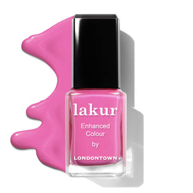 LONDONTOWN bottle paired with Kur base showing system bonding for stronger nails benefit
