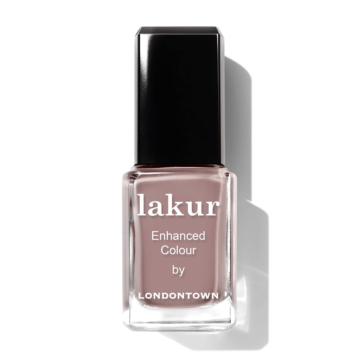 LONDONTOWN bottle front view showing Chai shade and sleek packaging benefit: clear color identification