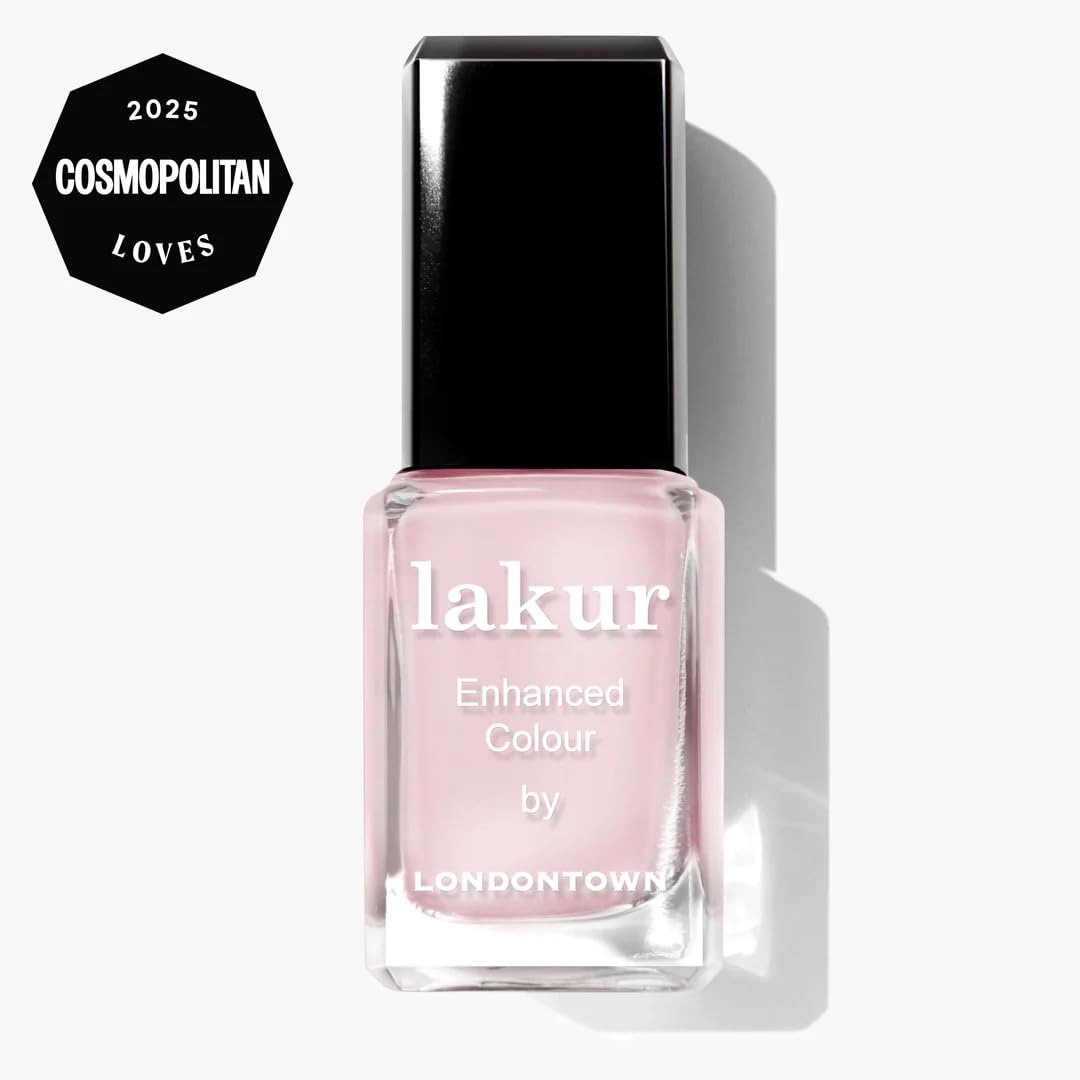 LONDONTOWN brush stroke of Lakur polish demonstrating smooth application benefit