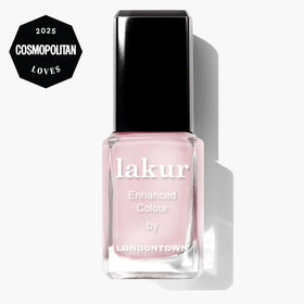 LONDONTOWN brush stroke of Lakur polish demonstrating smooth application benefit