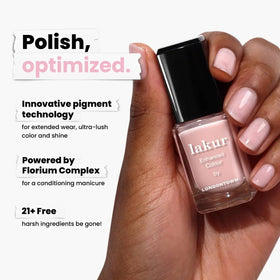 LONDONTOWN lacquer close-up highlighting high-gloss, chip-resistant shine