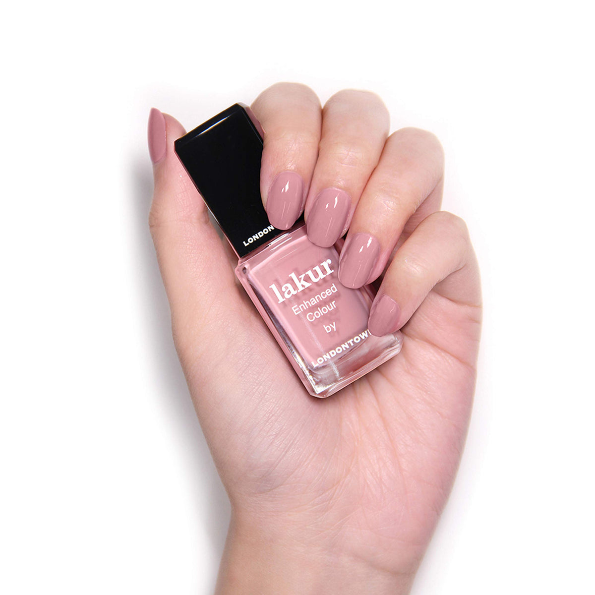 LONDONTOWN swatch fan showing mauve over tones for shade-accurate selection