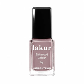 LONDONTOWN bottle front view showing sleek nude-brown shade and glossy finish
