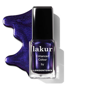 LONDONTOWN polish in a at-home manicure setting conveying salon results easily