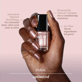 LONDONTOWN manicure on desk portraying everyday wearable elegance