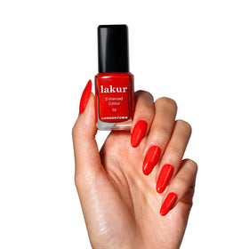 LONDONTOWN front bottle view showing Maraschino Cherry color and glossy finish