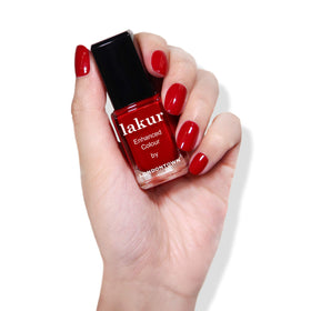 LONDONTOWN painted nails displayed on hand for salon-quality manicure and wear demonstration