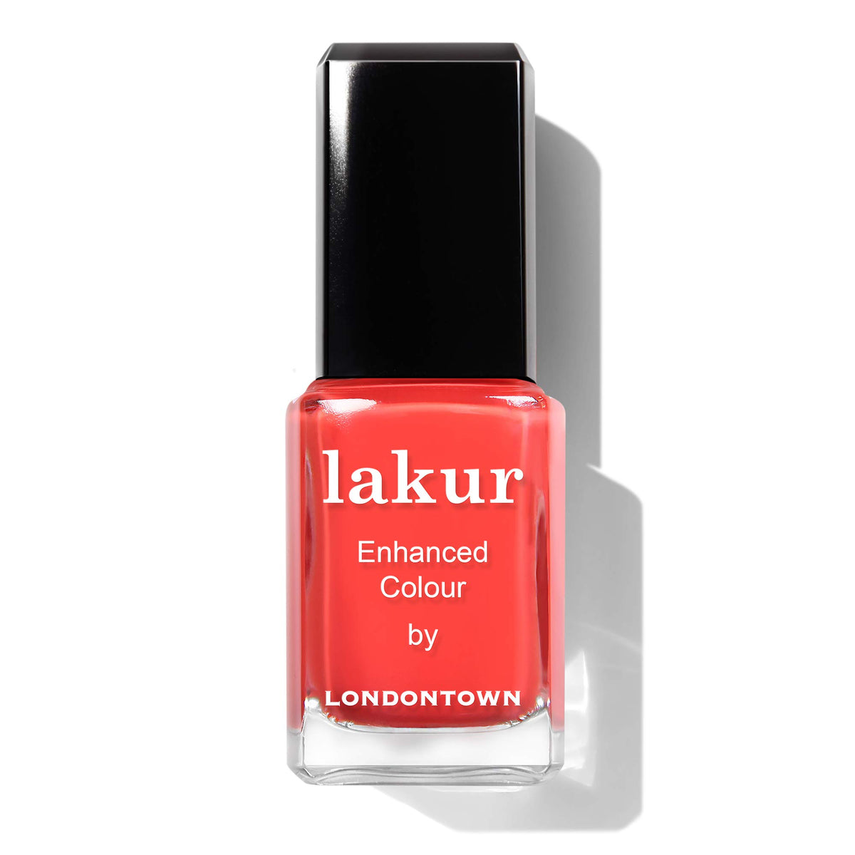 LONDONTOWN bottle front view showing Picadilly Square color and glossy finish benefit