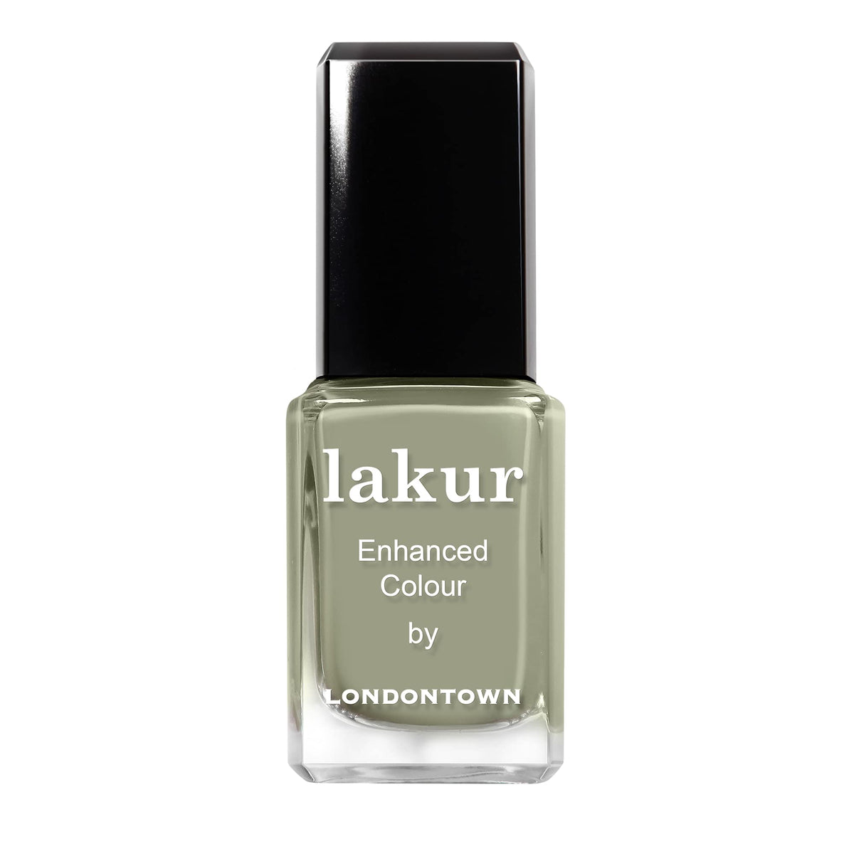 LONDONTOWN bottle front view showing Sedona green and clear labeling for instant identification and appeal