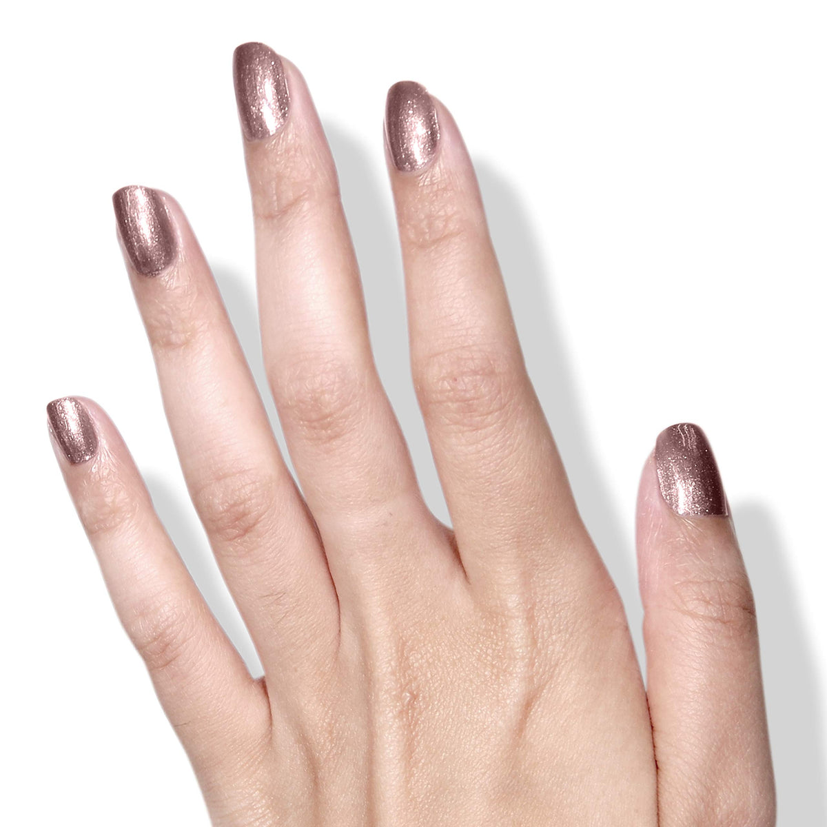 LONDONTOWN Lakur Kissed by Rose Gold polish swirl highlighting luminous pigment