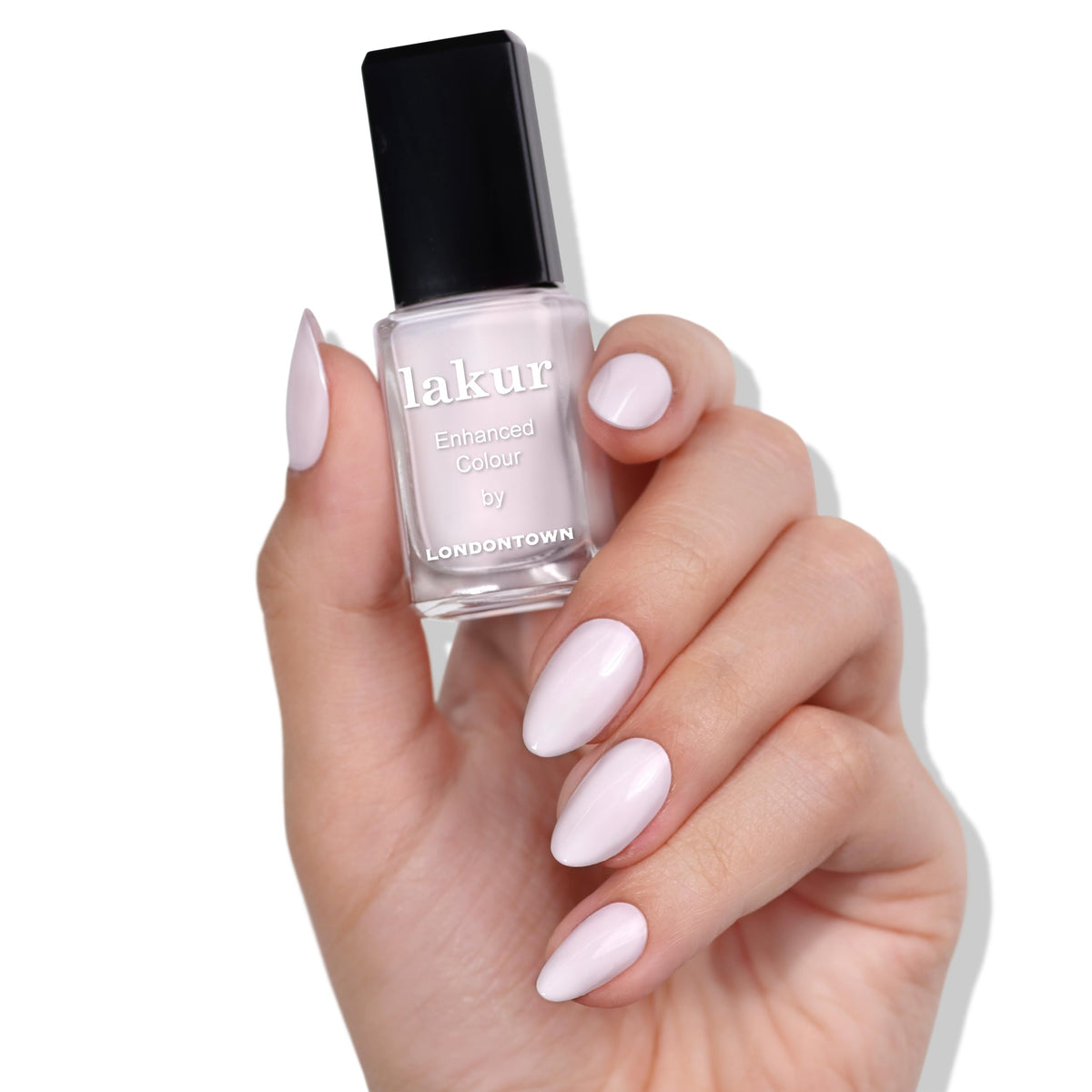 LONDONTOWN Lakur close-up of wet nail surface highlighting high shine
