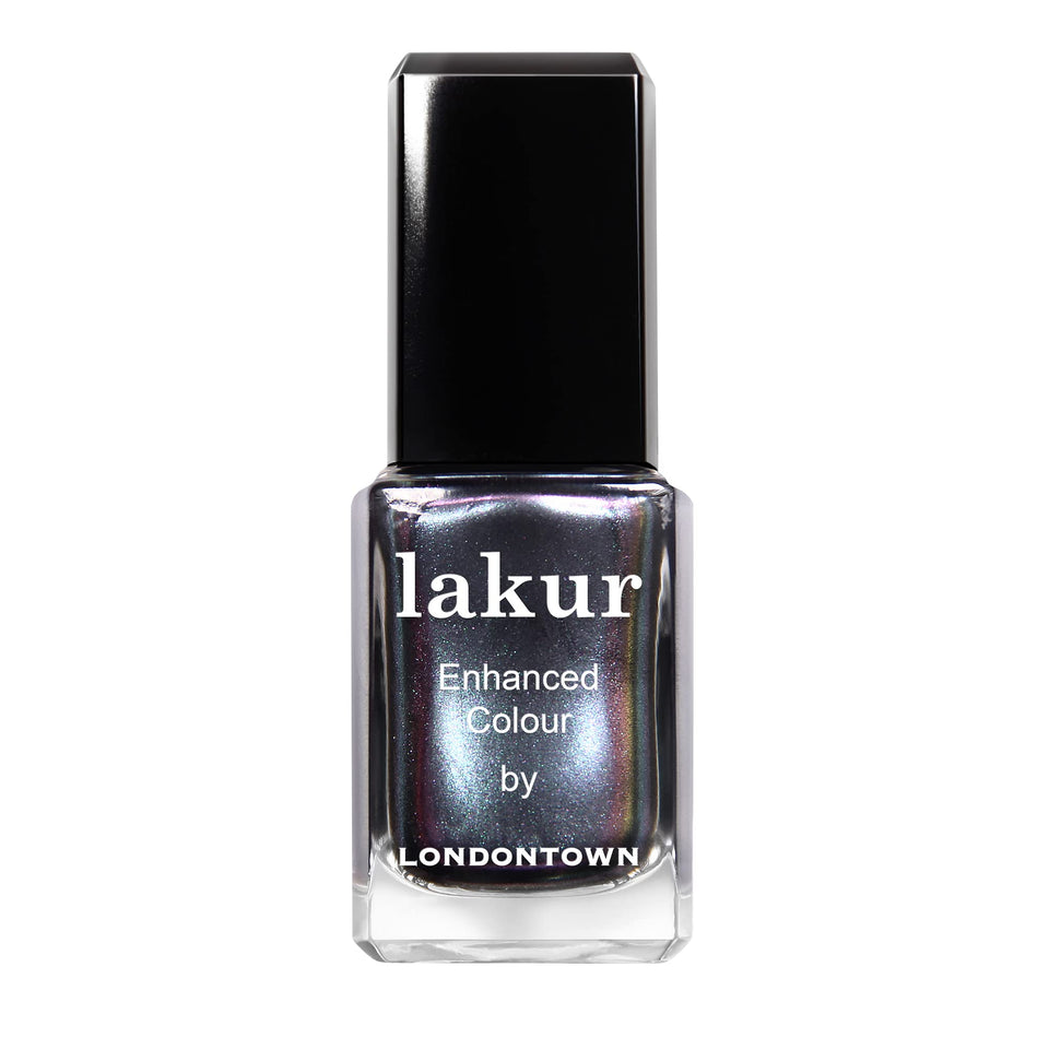LONDONTOWN front bottle shot showing rich Skyline Reflect blue color and label benefit