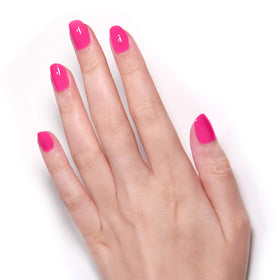 LONDONTOWN swatch on fingertips demonstrating rich pigment and long wear