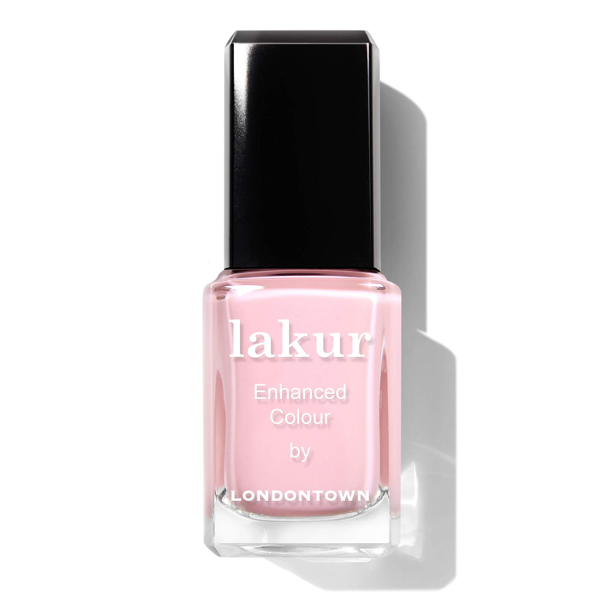 LONDONTOWN Lakur front bottle showing vivid pink-purple shade and glossy finish