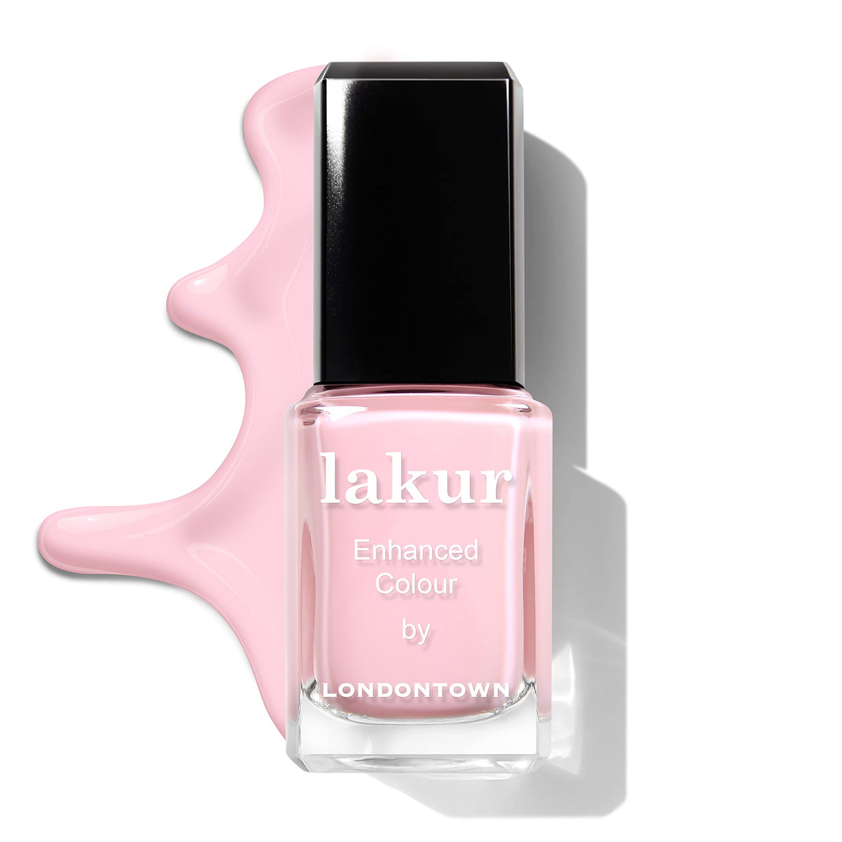 LONDONTOWN on hand model for size and scale with polished, salon-quality result