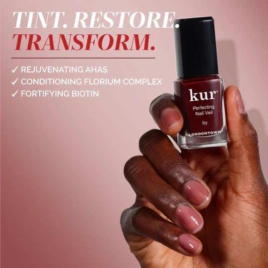 LONDONTOWN lifestyle desk mani showing quick five-minute application and polished look