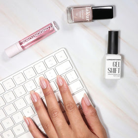 LONDONTOWN lifestyle manicure setting showing durable salon-like results