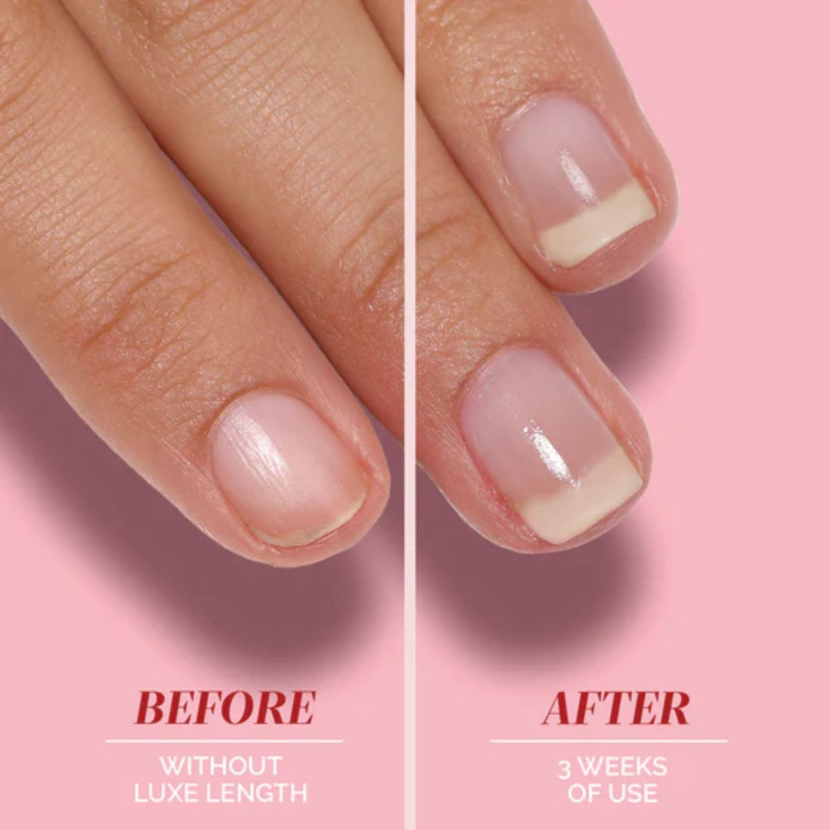 LONDONTOWN product in use during manicure to protect nail length effectively