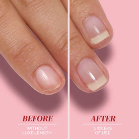 LONDONTOWN product in use during manicure to protect nail length effectively